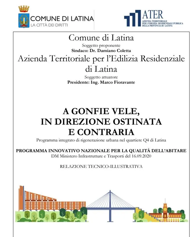 A gonfie vele, la relazione tecnica
